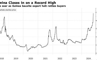 供应中断恐慌加剧 氧化铝费用
逼近历史高位