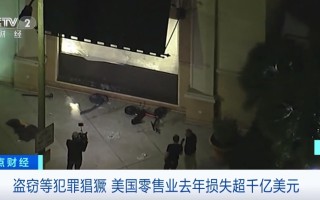 盗窃等犯罪猖獗 美国零售业去年损失超千亿美元