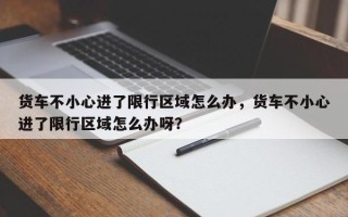 货车不小心进了限行区域怎么办，货车不小心进了限行区域怎么办呀？