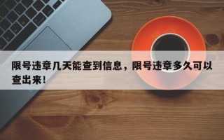 限号违章几天能查到信息，限号违章多久可以查出来！