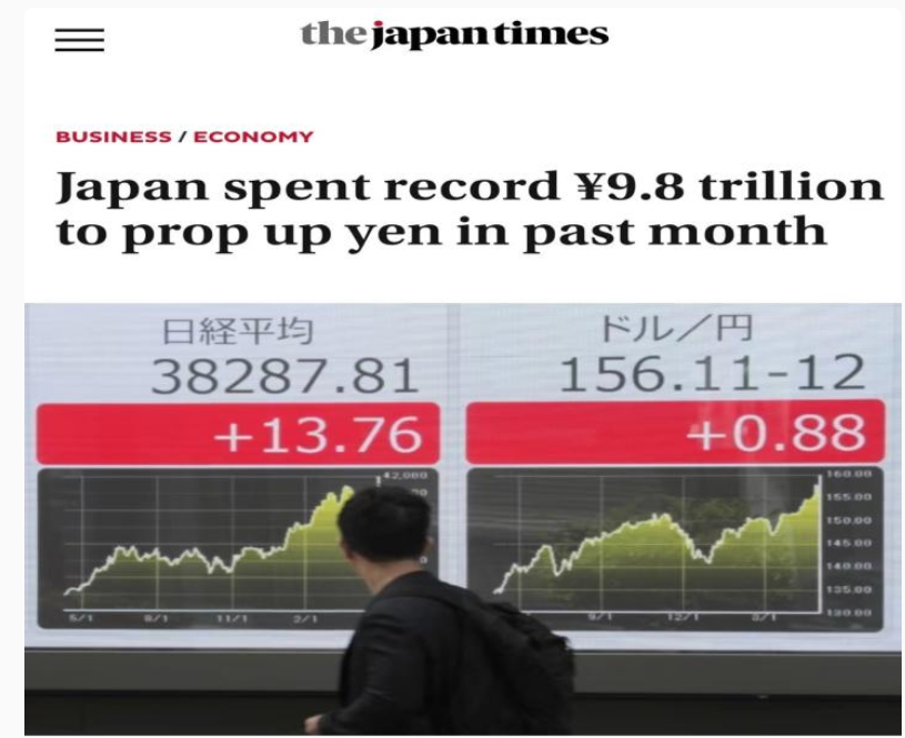 日元对美元汇率，刷新37年来最低纪录！市场持续抛售-第5张图片-沐栀生活网